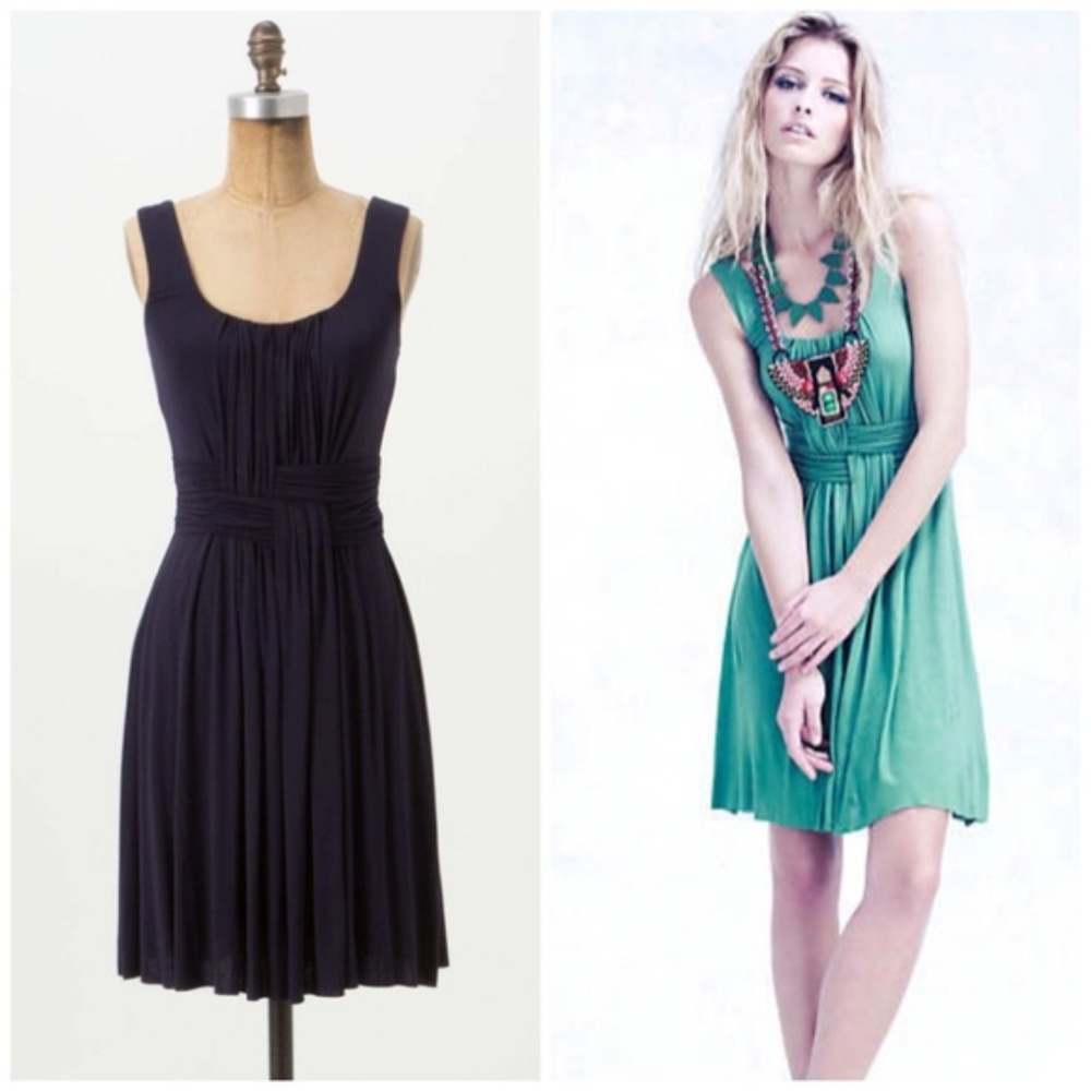 Anthropologie Bailey 44 Under & Over Dress Navy